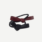 Leather bow Hair tie pack at Born In The Sun - Borninthesun