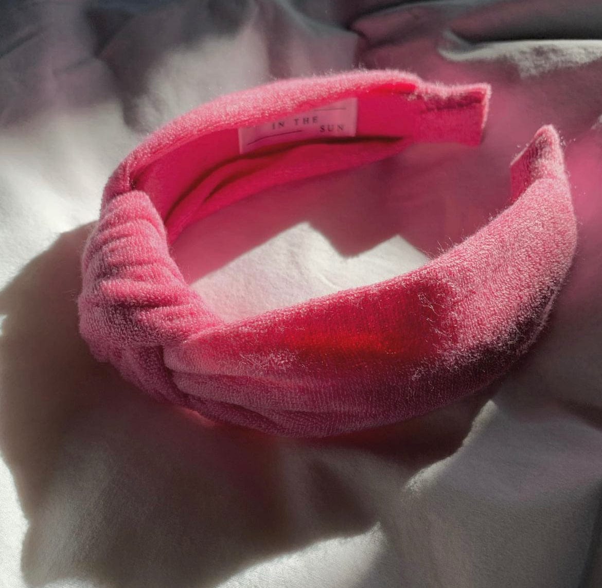 Terry Towelling Rose coloured Headband - Born In The Sun
