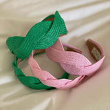Pink raffia Scalloped shape Headband - Born In The Sun